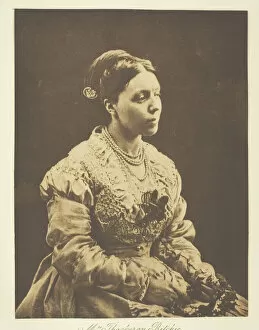 Pearl Necklace Collection: Mrs. Thackeray Ritchie, 1870, printed c. 1893. Creator: Julia Margaret Cameron