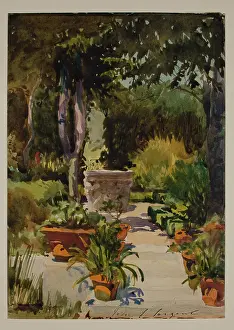 1885 Prints: Mrs. Thayer's Garden, Massachusetts