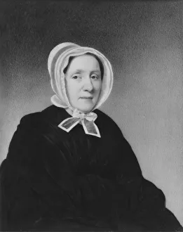 Mourning Dress Gallery: Mrs. Thomas Streatfield Clarkson (Elizabeth Van Horne), ca. 1844. Creator: Thomas Seir Cummings
