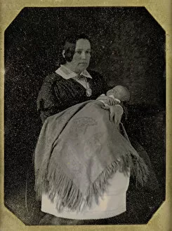 Mrs. Thomas Ustick Walter and Her Deceased Child, ca. 1846. Creators: W. & F