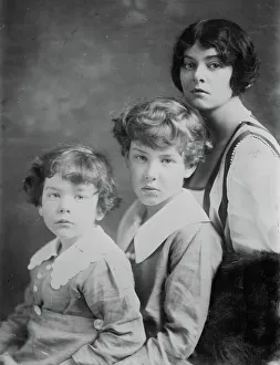 Film Industry Prints: Mrs. W. Astor Chanler, Theo & Wm. A. Chanler, 1916. Creator: Bain News Service