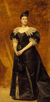 Carolus Duran Gallery: Mrs. William Astor (Caroline Webster Schermerhorn, 1831-1908), 1890. Creator: Charles