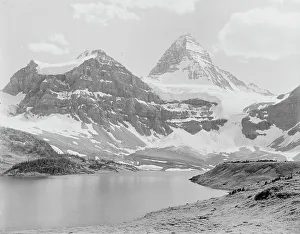 Alberta Canada Prints: Mt. Assiniboine & lake, Alberta