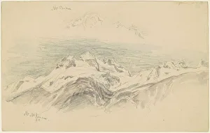 Mt. Baker and Mt. McKensie [recto], 1894. Creator: Samuel Colman