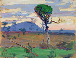 Kenya Africa Prints: Mt. Donyo Sabuk, 1909. Creator: Akseli Gallen-Kallela