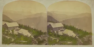 Davis Prints: Mt. Mansfield. Summit House & Sterling Mts. about 1865. Creator: Guy B. Davis