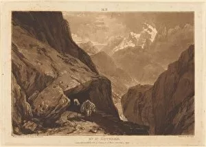 Mountainside Gallery: Mt. Saint Gothard, 1808. Creator: JMW Turner