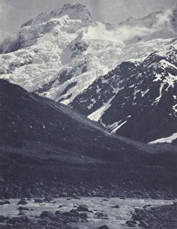 Photograph Album Prints: Mt Sefton from the Hooker Bridge