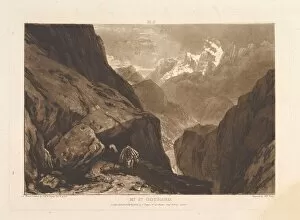 Snow Capped Gallery: Mt. St. Gothard (Liber Studiorum, part II, plate 9), February 20, 1808