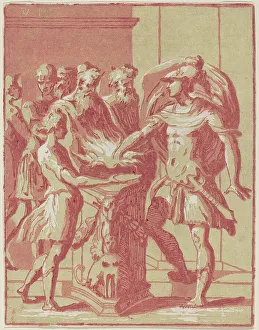Mazzola Francesco Prints: Mucius Scaevola. Creator: Anton Maria Zanetti