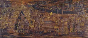 Tuscany Prints: Mucius Scaevola Murders Porsenna's Secretary and Puts His Right Hand in the Fire
