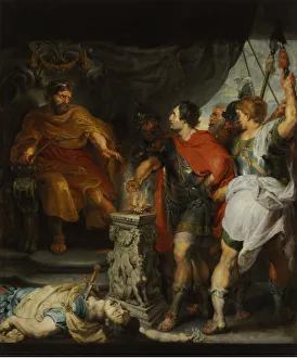 Mucius Scaevola before Porsenna, c. 1618
