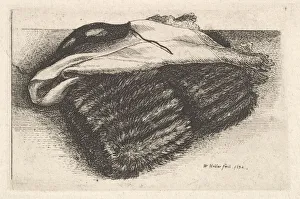 The Metropolitan Gallery: Muff, white kerchief and mask, 1642. Creator: Wenceslaus Hollar