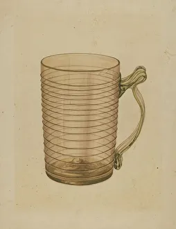 Blown Glass Prints: Mug, 1935/1942. Creator: John Dana