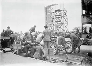 Racing Circuit Prints: Mulford's Lozier, 1910. Creator: Bain News Service