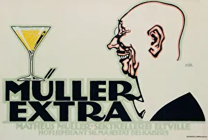 Alcohols Prints: Müller Extra. Matheus Müller. Sektkellerei Eitville, 1912