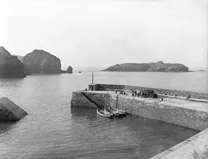 Sea Wall Prints: Mullion Cove, Cornwall, c1955. Creator: Arthur Charles Kirby Ware