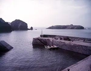 Sea Wall Prints: Mullion Cove Harbour, Cornwall, c1955. Creator: Arthur Charles Kirby Ware