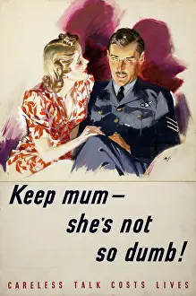 Precaution Prints: Keep mum - she's not so dumb! Careless talk costs lives