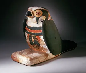 Mummy Prints: Mummiform Falcon with Inscribed Menat