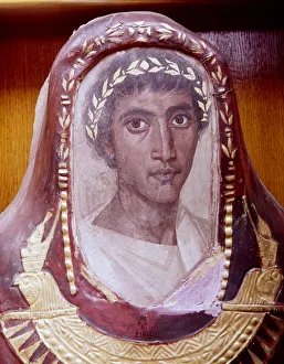 Mummy Prints: Mummy case and portrait of Artemidorus, from Hawara, Egypt, Roman Period, c100-c120