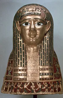 Mummy mask of a lady, late period, 1085-332 BC
