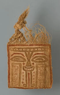 Paracas Collection: Mummy Mask, Peru, 200 / 100 B. C Creator: Unknown