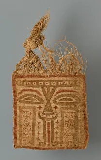 Mummy Prints: Mummy Mask, Peru, 200 / 100 B. C Creator: Unknown