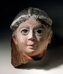 Mummy Prints: Mummy Mask of a Woman, Late 2nd century A.D. Creator: Unknown