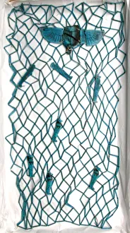 Mummy Net with Amulets, Egypt, Third Intermediate Period, Dynasty 23-25 (818-656 BCE) Mummy Net with Amulets, Egypt, Third Intermediate Period, Dynasty 23-25 (818-656 BCE)