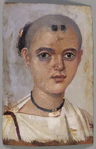 Mummy Prints: Mummy Portrait of a Youth, A.D. 150-200. Creator: Unknown