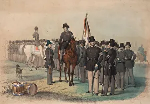 March Revolution Prints: Münchner Volksbewaffnung. Landwehr-Freikorps, 1848