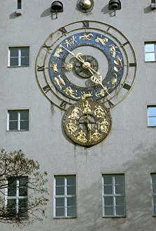 Astronomical Clock Gallery: Munich Astrological Cloc, 1950s