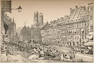 Market Place Prints: Munich, c1820 (1915). Artist: Samuel Prout