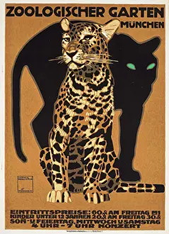 Hohlwein Prints: Munich Zoo, 1912. Creator: Hohlwein, Ludwig (1874-1949)