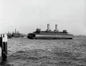 Municipal Prints: Municipal ferry, City of New York, (1908?). Creator: Unknown
