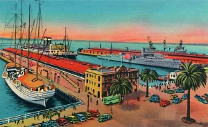 Municipal Prints: Municipal Piers. San Diego, California, c1941