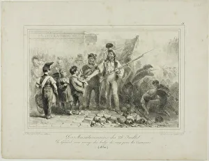 Raffet Denis Auguste Marie Prints: The Munitioners of July 28, 1831. Creator: Auguste Raffet