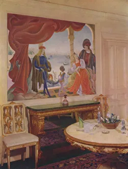 Beatrice Prints: Mural by Beatrice MacDermott, depicting a Venetian scene, and framed in one of