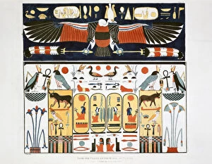 Mural from the Tombs of the Kings at Thebes, 1820. Artist: Giovanni Battista Belzoni