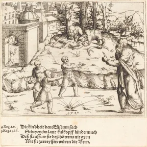 Hirschvogel Augustin Prints: The Murder of the Children of Bethel, 1547. Creator: Augustin Hirschvogel