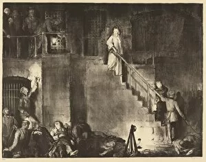 Execution Collection: Murder of Edith Cavell, 1918. Creator: George Wesley Bellows