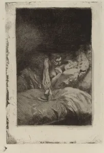 Sinister Prints: The Murder (Le Meurtre), 1885. Creator: Paul Albert Besnard