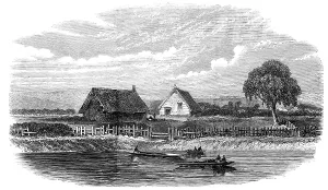 Canoe Prints: The murder of a missionary by the Maoris in New Zealand: scene of the murder of Rev