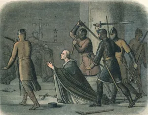 Longman Co Prints: Murder of the primate, 1170 (1864). Artist: James William Edmund Doyle