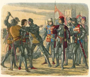 King Edward Iv Gallery: Murder of Prince Edward, 1471 (1864). Artist: James William Edmund Doyle
