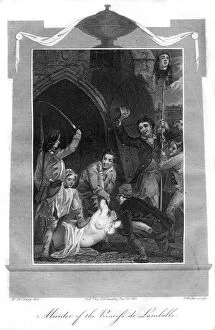 Murder of the Princess de Lamballe, 1816.Artist: T Wallis