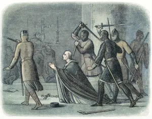 St Thomas Becket Prints: The murder of Thomas a Becket, 1170 (1864)