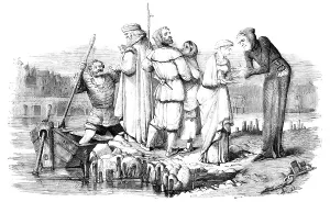 Londoners Prints: Muriel putting the Sealed Paper into Master Walter's Hand, 1857. Creator: Unknown