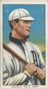 Baseball Player Gallery: Murphy, Philadelphia, American League, from the White Border series (T206) for the Amer